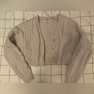 Sunday Best Cream Cable Knit Cardigan